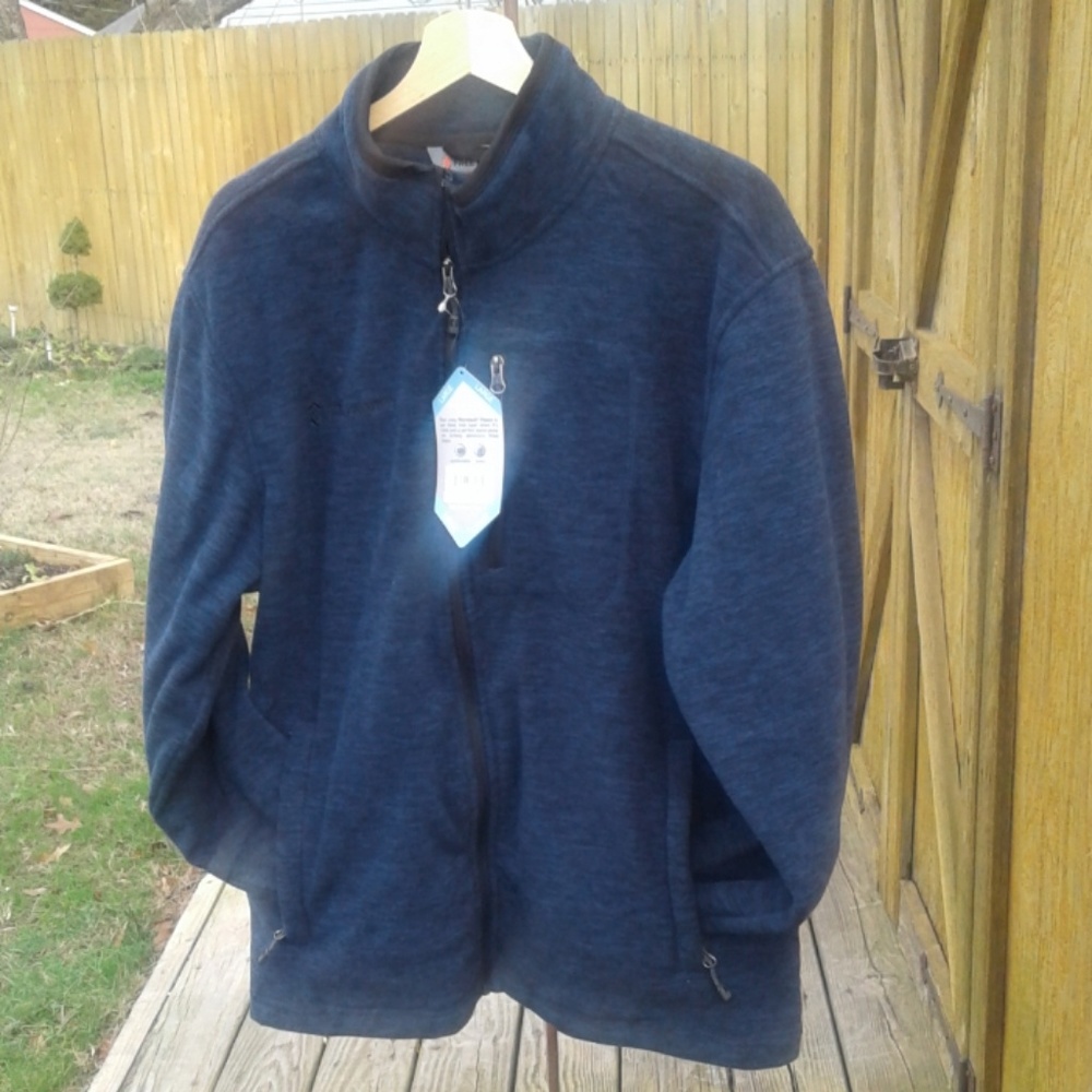 🤗NEW 🤗FREE COUNTRY DARK BLUE FLEECE JACKET